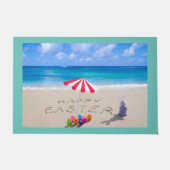 Vrolijk Pasen in het Zand-Kuststrand Deurmat (Voorkant)