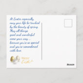 Vrolijk Pasen. Je foto. Personaliseren. Briefkaart (Achterkant)