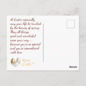 Vrolijk Pasen. Je foto. Personaliseren. Briefkaart (Achterkant)