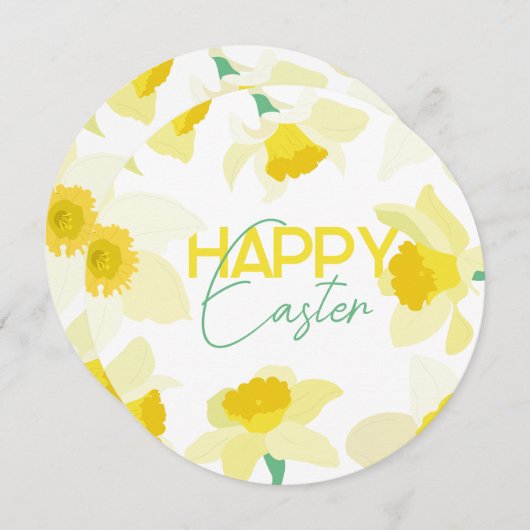 Vrolijk Pasen. Kaart (Voorkant / Achterkant)