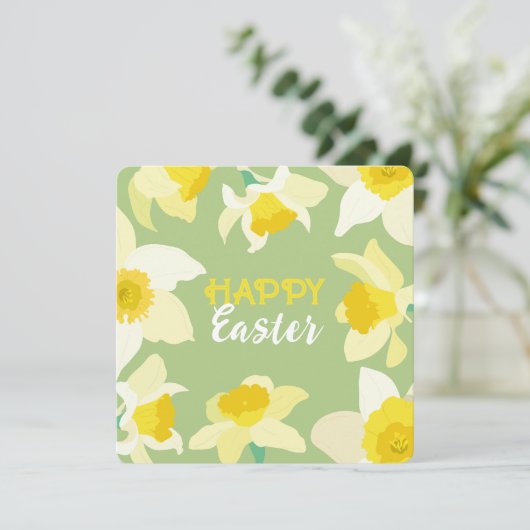 Vrolijk Pasen. Kaart (Staand voorkant)