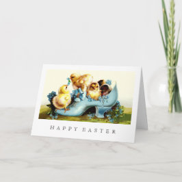 Vrolijk Pasen.  kippen Pasen Feestdagen Kaart