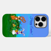 Vrolijk Pasen. Konijn met Bunny en Chick Case-Mate iPhone Case (Achterkant (horizontaal))