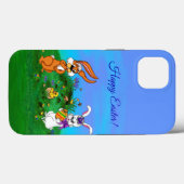 Vrolijk Pasen. Konijn met Bunny en Chick Case-Mate iPhone Case (Achterkant (horizontaal))