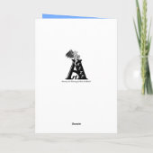 Vrolijk Pasen. Konijn met Bunny en Chick Feestdagen Kaart (Achterkant)