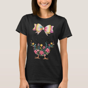 Vrolijk Pasen Kuiken Eieren Cute Gelukkige Pasen D T-shirt