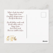 Vrolijk Pasen. Magische paaseieren Briefkaart (Achterkant)