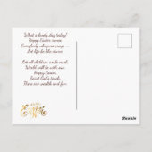 Vrolijk Pasen. Magische paaseieren Briefkaart (Achterkant)