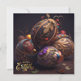 Vrolijk Pasen. Magische paaseieren Kaart