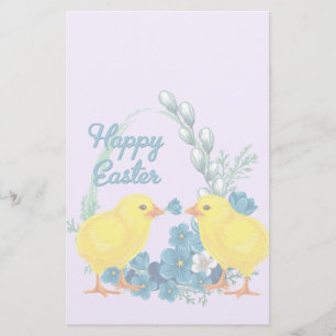 Vrolijk Pasen met Baby kippen Briefpapier
