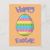 Vrolijk Pasen met eieren Briefkaart (Voorkant)