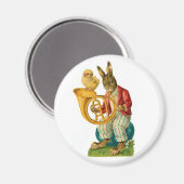 Vrolijk Pasen met Franse Hoorn Magneet (Voorkant / Achterkant)