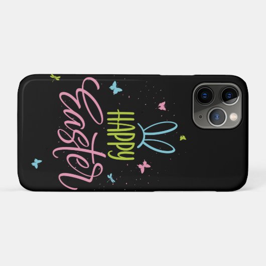 Vrolijk Pasen met vlinders Case-Mate iPhone Case (Achterkant (horizontaal))