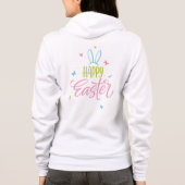 Vrolijk Pasen met vlinders Hoodie (Achterkant)