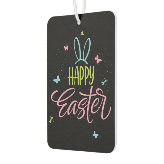 Vrolijk Pasen met vlinders Luchtverfrisser (Links)