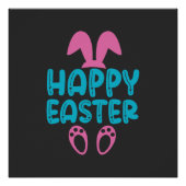 Vrolijk Pasen. Natuur Perfect Poster (Voorkant)