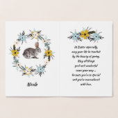 Vrolijk Pasen. Paasbunny Folie Kaarten (Binnen)