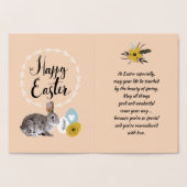 Vrolijk Pasen. Paasbunny Folie Kaarten (Binnen)