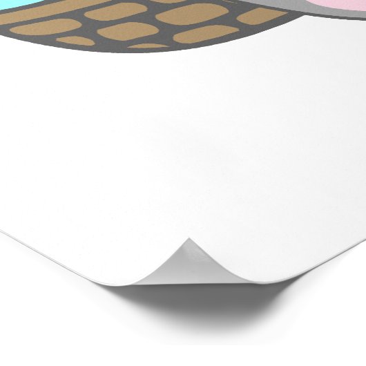 Vrolijk Pasen. Paasbunny Poster (Hoek)