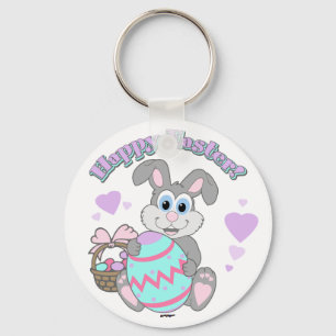 Vrolijk Pasen. Paasbunny Sleutelhanger