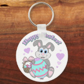 Vrolijk Pasen. Paasbunny Sleutelhanger (Voorkant)