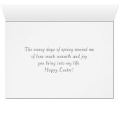 Vrolijk Pasen.  paaschick Kaart (Binenzijde Horizontaal (Onderkant))