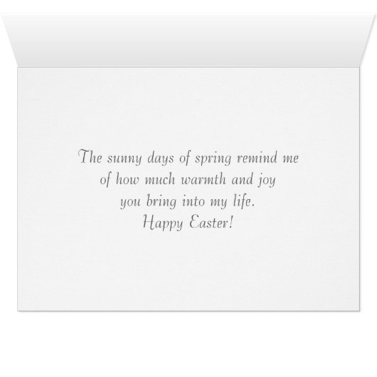 Vrolijk Pasen.  paaschick Kaart (Binenzijde Horizontaal (Onderkant))