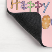 Vrolijk Pasen - Paasegrens T - shirts en cadeautje Muismat (Hoek)