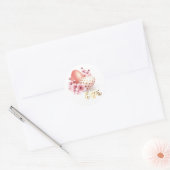 Vrolijk Pasen. Paaseieren. Ronde Sticker (Envelop)