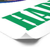 Vrolijk Pasen! Paaseiland Perfect Poster (Hoek)