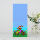 Vrolijk Pasen. Paaskonijn (Staand voorkant)