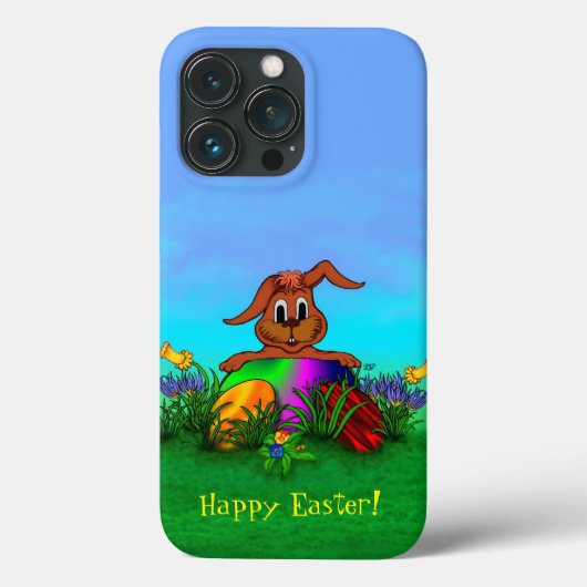 Vrolijk Pasen. Paaskonijn Case-Mate iPhone Case (Achterkant)