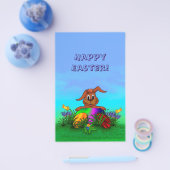 Vrolijk Pasen. Paaskonijn Flyer (Enkel)