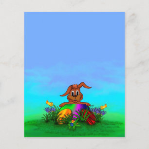 Vrolijk Pasen. Paaskonijn Flyer