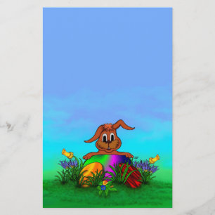 Vrolijk Pasen. Paaskonijn Flyer