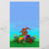 Vrolijk Pasen. Paaskonijn Flyer (Achterkant)