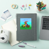 Vrolijk Pasen. Paaskonijn Sticker (iPad Cover)