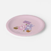 Vrolijk Pasen. Papieren Bordje (Gekanteld)