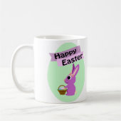 Vrolijk Pasen. Pink Bunny Koffiemok (Links)