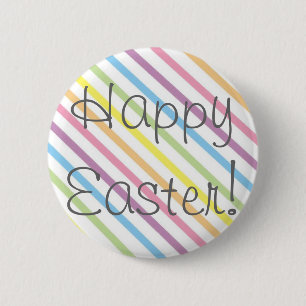 Vrolijk Pasen. Ronde Button 5,7 Cm