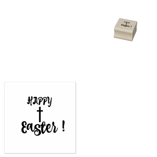 Vrolijk Pasen. Rubberstempel (Gestempeld)