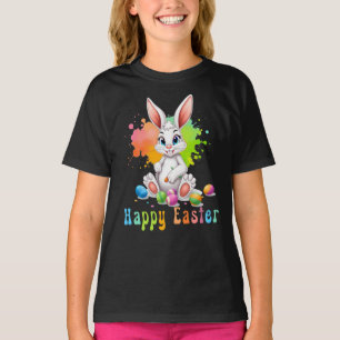 Vrolijk Pasen, Schattige kleurrijk Pasen T-shirt
