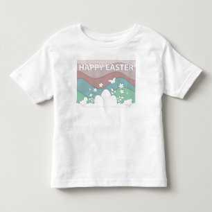 Vrolijk Pasen, schattige kuikens, oostereieren op Kinder Shirts