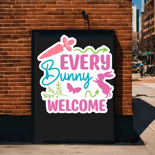 Vrolijk Pasen. Schattigee eitjes Perfect Poster