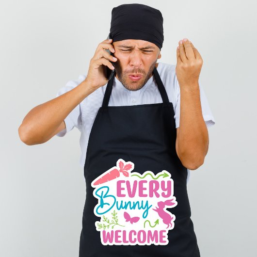 Vrolijk Pasen. Schattigee eitjes Schort