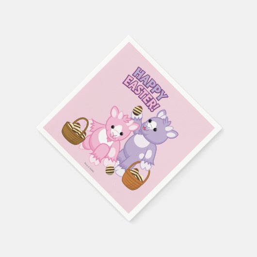 Vrolijk Pasen. Servetten (Hoek)