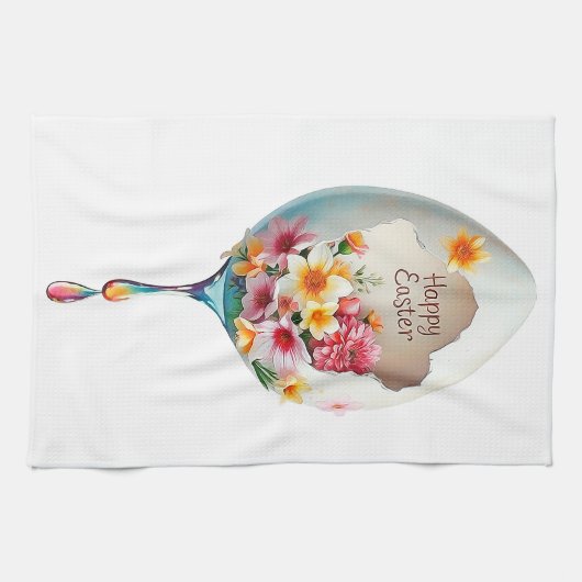 Vrolijk Pasen. Theedoek (Horizontaal)