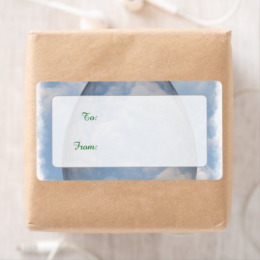 Vrolijk Pasen - Transparante paaseieren in de heme Etiket (Insitu)