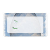 Vrolijk Pasen - Transparante paaseieren in de heme Etiket (Voorkant)