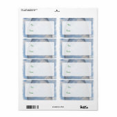 Vrolijk Pasen - Transparante paaseieren in de heme Etiket (Full Sheet)